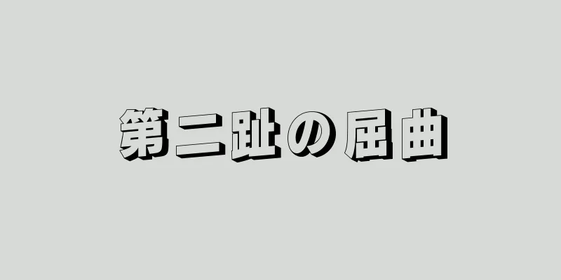 第二趾の屈曲