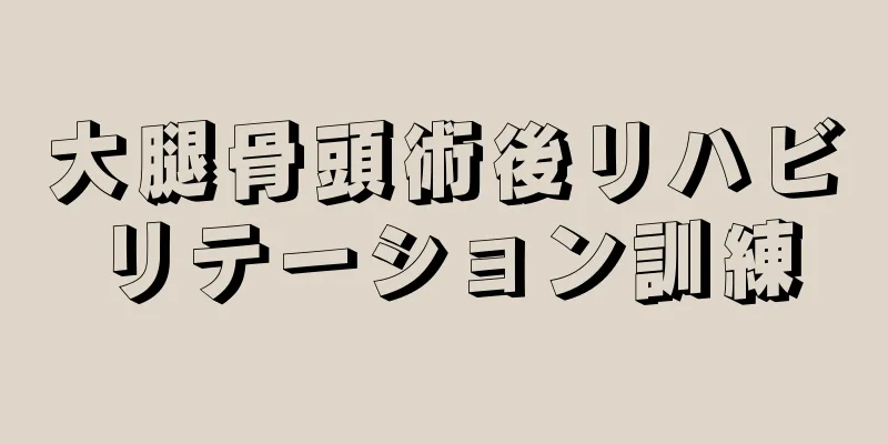 大腿骨頭術後リハビリテーション訓練