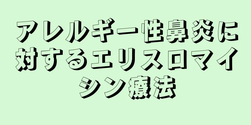 アレルギー性鼻炎に対するエリスロマイシン療法
