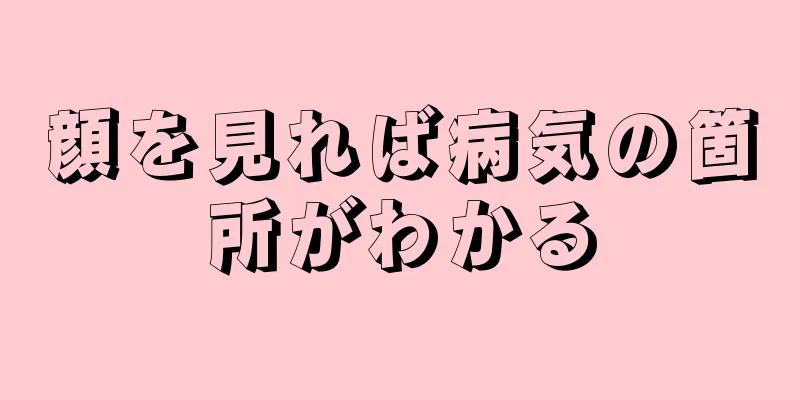 顔を見れば病気の箇所がわかる