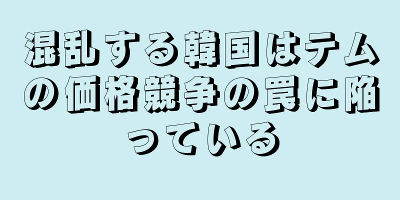 混乱する韓国はテムの価格競争の罠に陥っている