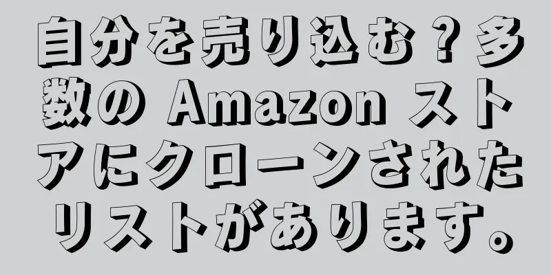 自分を売り込む？多数の Amazon ストアにクローンされたリストがあります。