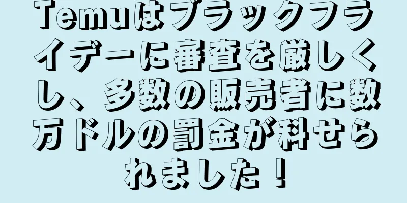 Temuはブラックフライデーに審査を厳しくし、多数の販売者に数万ドルの罰金が科せられました！