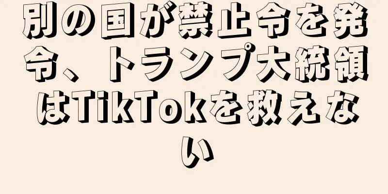 別の国が禁止令を発令、トランプ大統領はTikTokを救えない