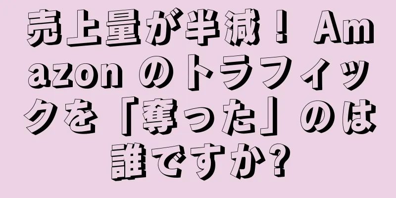 売上量が半減！ Amazon のトラフィックを「奪った」のは誰ですか?