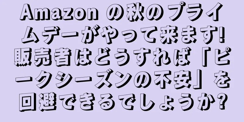 Amazon の秋のプライムデーがやって来ます!販売者はどうすれば「ピークシーズンの不安」を回避できるでしょうか?
