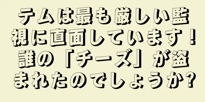テムは最も厳しい監視に直面しています！誰の「チーズ」が盗まれたのでしょうか?