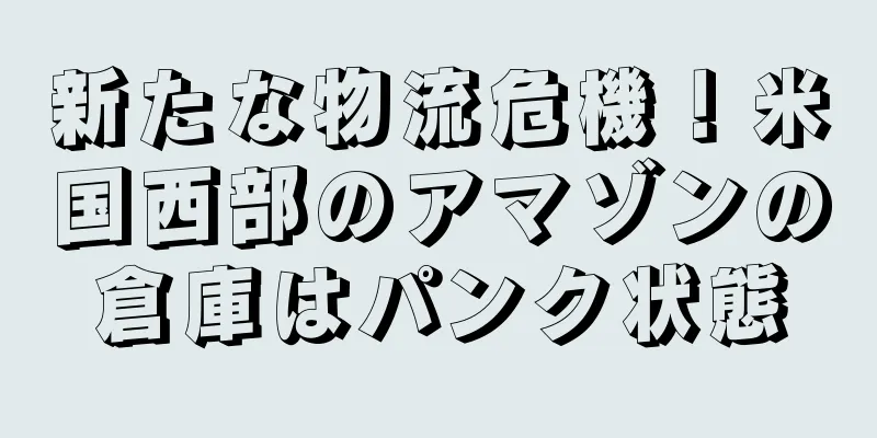 新たな物流危機！米国西部のアマゾンの倉庫はパンク状態