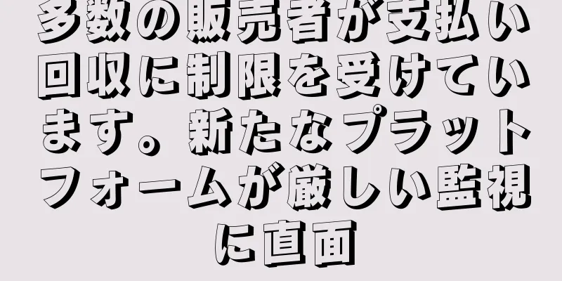 多数の販売者が支払い回収に制限を受けています。新たなプラットフォームが厳しい監視に直面