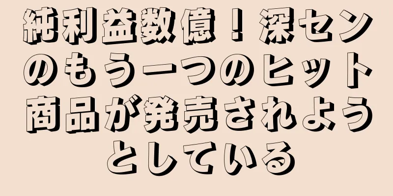 純利益数億！深センのもう一つのヒット商品が発売されようとしている