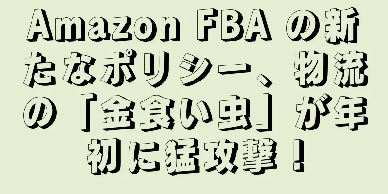 Amazon FBA の新たなポリシー、物流の「金食い虫」が年初に猛攻撃！