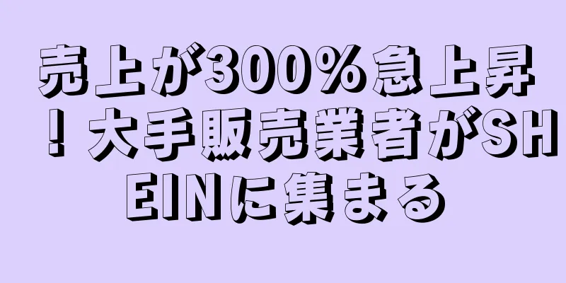 売上が300%急上昇！大手販売業者がSHEINに集まる