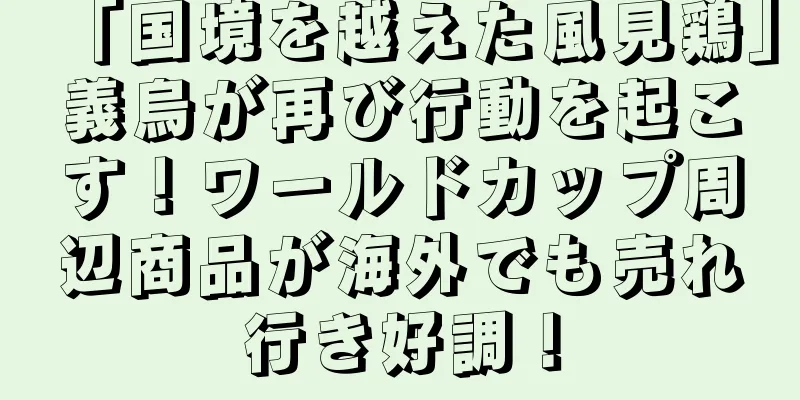 「国境を越えた風見鶏」義烏が再び行動を起こす！ワールドカップ周辺商品が海外でも売れ行き好調！
