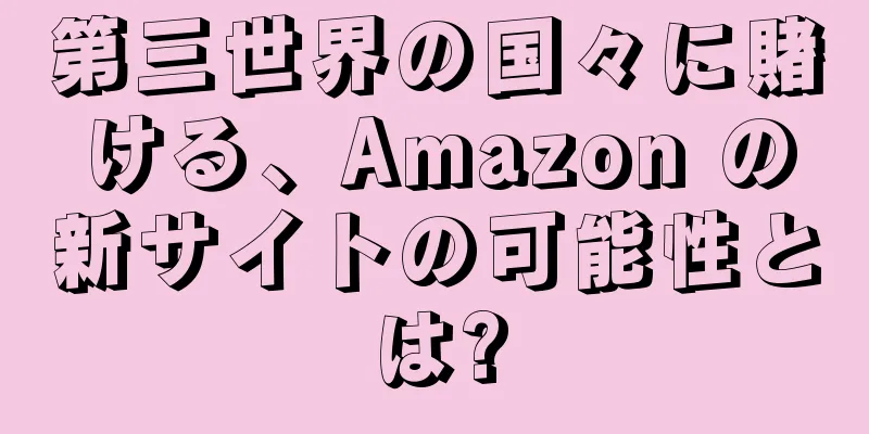 第三世界の国々に賭ける、Amazon の新サイトの可能性とは?