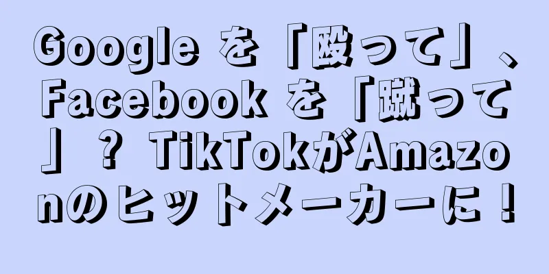 Google を「殴って」、Facebook を「蹴って」？ TikTokがAmazonのヒットメーカーに！