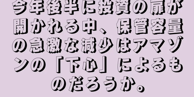 今年後半に投資の扉が開かれる中、保管容量の急激な減少はアマゾンの「下心」によるものだろうか。