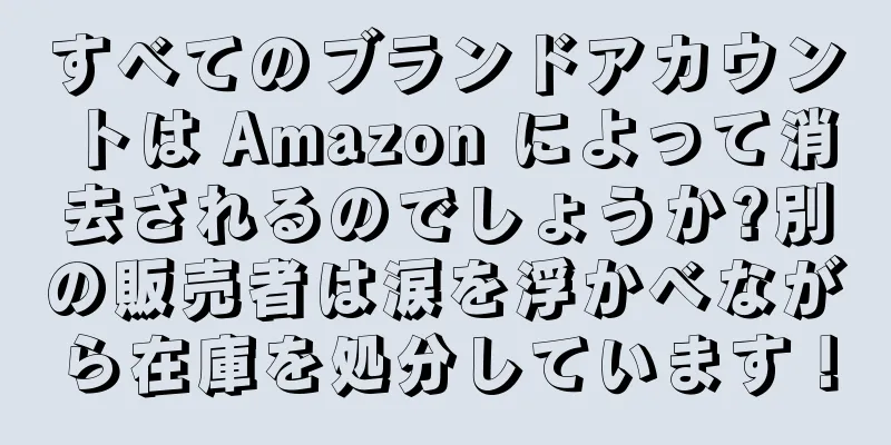 すべてのブランドアカウントは Amazon によって消去されるのでしょうか?別の販売者は涙を浮かべながら在庫を処分しています！