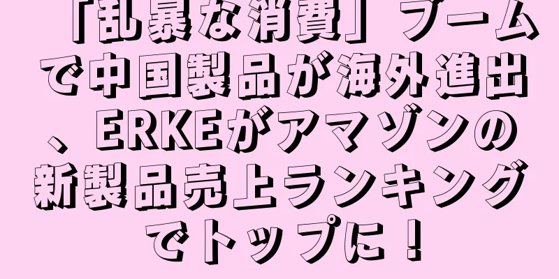 「乱暴な消費」ブームで中国製品が海外進出、ERKEがアマゾンの新製品売上ランキングでトップに！