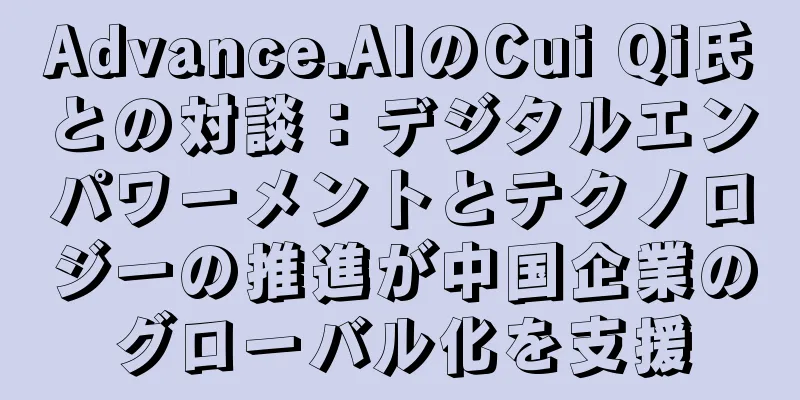 Advance.AIのCui Qi氏との対談：デジタルエンパワーメントとテクノロジーの推進が中国企業のグローバル化を支援