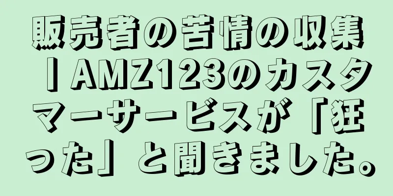 販売者の苦情の収集丨AMZ123のカスタマーサービスが「狂った」と聞きました。