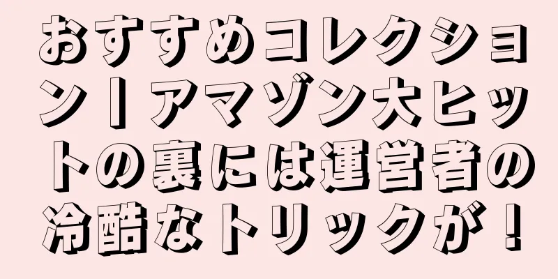 おすすめコレクション丨アマゾン大ヒットの裏には運営者の冷酷なトリックが！