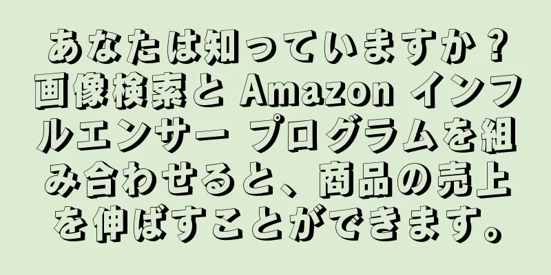 あなたは知っていますか？画像検索と Amazon インフルエンサー プログラムを組み合わせると、商品の売上を伸ばすことができます。