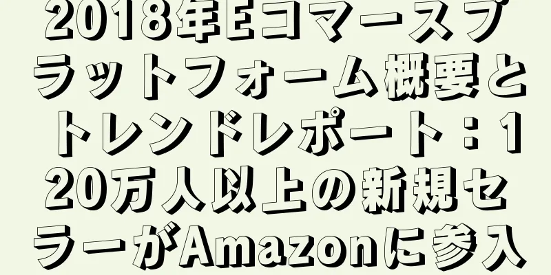 2018年Eコマースプラットフォーム概要とトレンドレポート：120万人以上の新規セラーがAmazonに参入