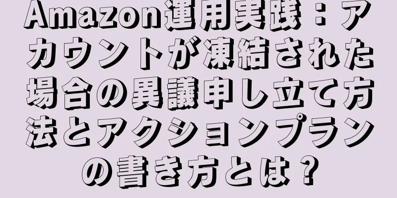Amazon運用実践：アカウントが凍結された場合の異議申し立て方法とアクションプランの書き方とは？