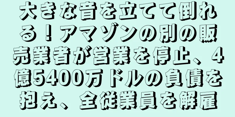 大きな音を立てて倒れる！アマゾンの別の販売業者が営業を停止、4億5400万ドルの負債を抱え、全従業員を解雇
