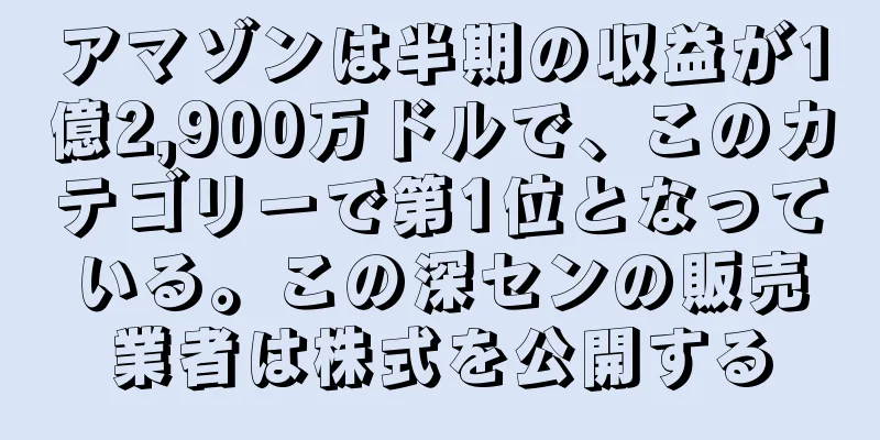 アマゾンは半期の収益が1億2,900万ドルで、このカテゴリーで第1位となっている。この深センの販売業者は株式を公開する