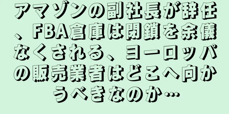 アマゾンの副社長が辞任、FBA倉庫は閉鎖を余儀なくされる、ヨーロッパの販売業者はどこへ向かうべきなのか…