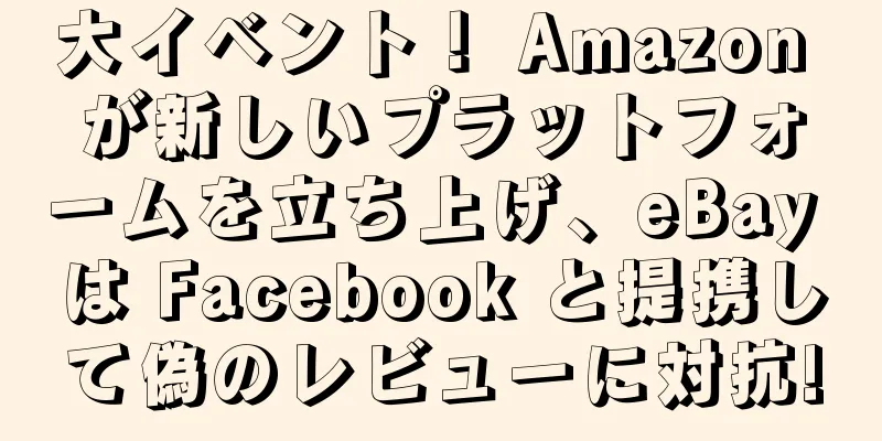 大イベント！ Amazon が新しいプラットフォームを立ち上げ、eBay は Facebook と提携して偽のレビューに対抗!