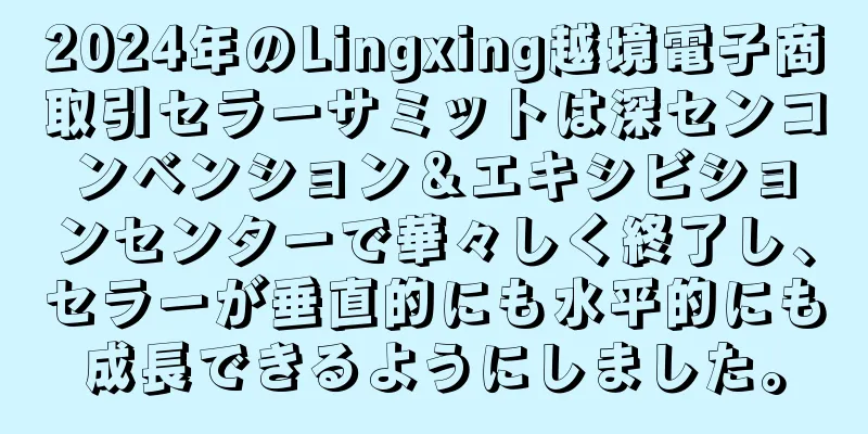 2024年のLingxing越境電子商取引セラーサミットは深センコンベンション＆エキシビションセンターで華々しく終了し、セラーが垂直的にも水平的にも成長できるようにしました。