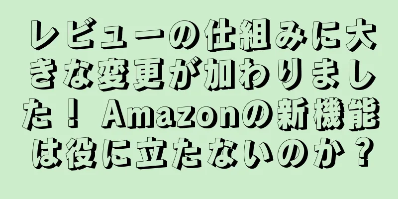 レビューの仕組みに大きな変更が加わりました！ Amazonの新機能は役に立たないのか？