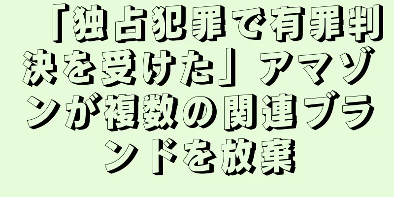 「独占犯罪で有罪判決を受けた」アマゾンが複数の関連ブランドを放棄