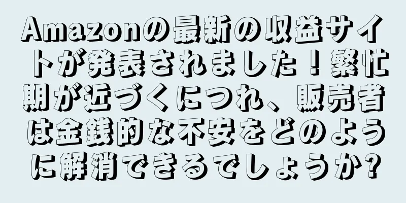 Amazonの最新の収益サイトが発表されました！繁忙期が近づくにつれ、販売者は金銭的な不安をどのように解消できるでしょうか?