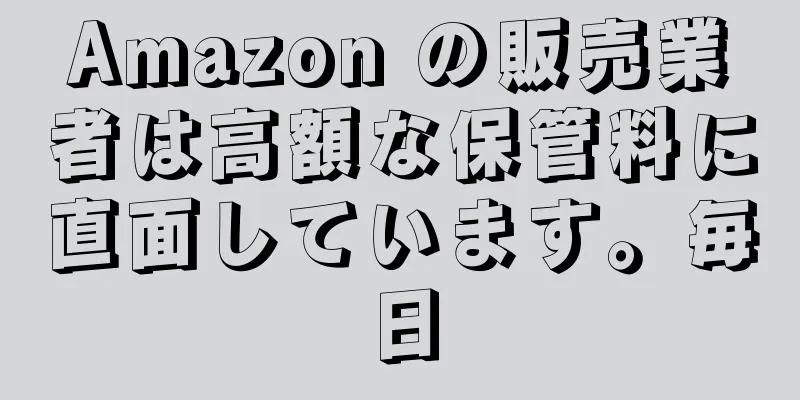 Amazon の販売業者は高額な保管料に直面しています。毎日