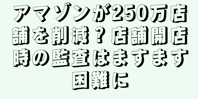 アマゾンが250万店舗を削減？店舗開店時の監査はますます困難に