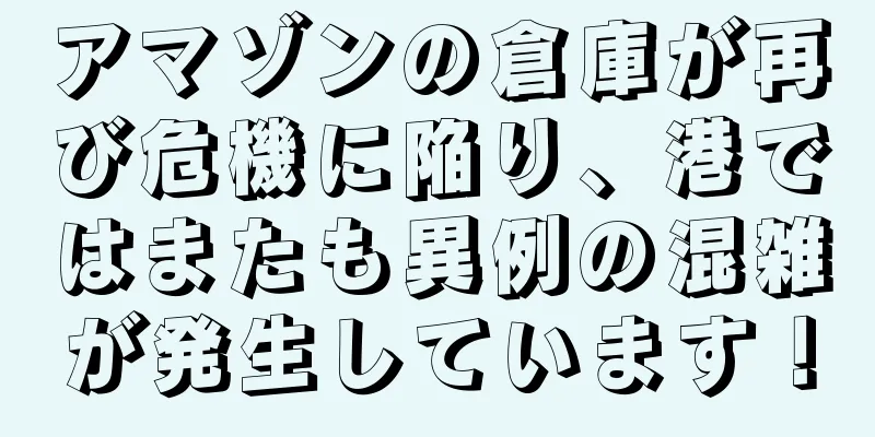 アマゾンの倉庫が再び危機に陥り、港ではまたも異例の混雑が発生しています！