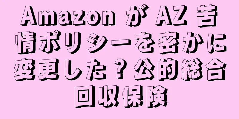 Amazon が AZ 苦情ポリシーを密かに変更した？公的総合回収保険