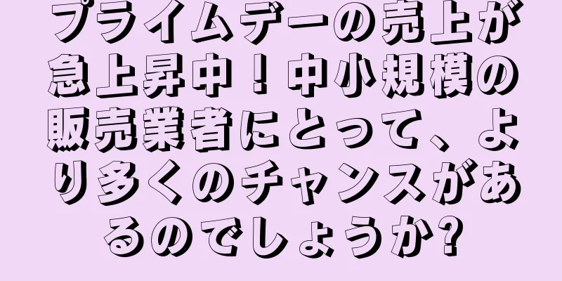 プライムデーの売上が急上昇中！中小規模の販売業者にとって、より多くのチャンスがあるのでしょうか?
