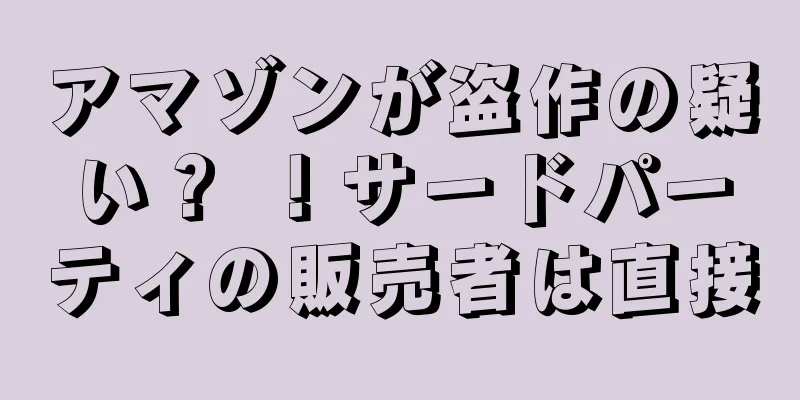 アマゾンが盗作の疑い？ ！サードパーティの販売者は直接