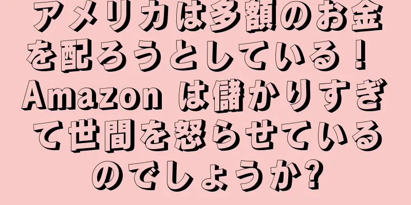 アメリカは多額のお金を配ろうとしている！ Amazon は儲かりすぎて世間を怒らせているのでしょうか?