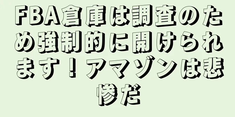 FBA倉庫は調査のため強制的に開けられます！アマゾンは悲惨だ