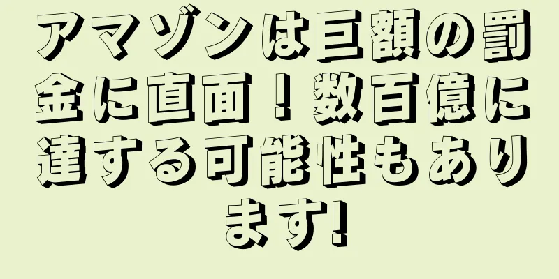 アマゾンは巨額の罰金に直面！数百億に達する可能性もあります!