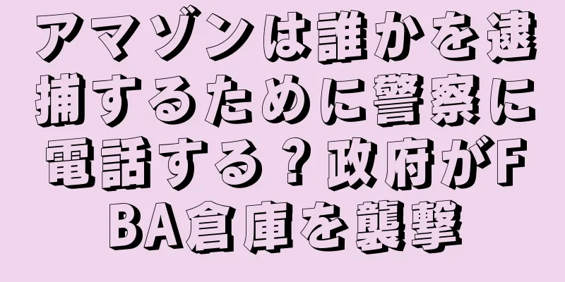 アマゾンは誰かを逮捕するために警察に電話する？政府がFBA倉庫を襲撃