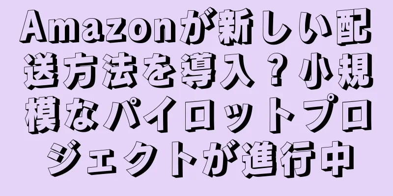 Amazonが新しい配送方法を導入？小規模なパイロットプロジェクトが進行中