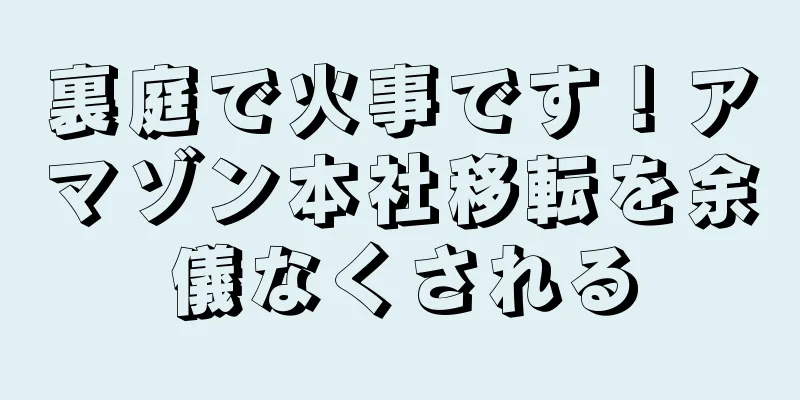 裏庭で火事です！アマゾン本社移転を余儀なくされる