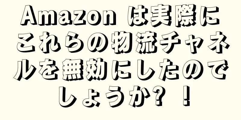 Amazon は実際にこれらの物流チャネルを無効にしたのでしょうか? ！