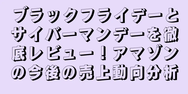 ブラックフライデーとサイバーマンデーを徹底レビュー！アマゾンの今後の売上動向分析